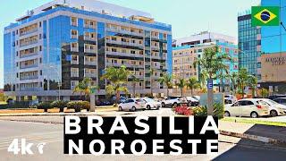 [4K] Walking in a rich and new neighborhood of the Brazilian capital.  Brasília, Brazil | 2022