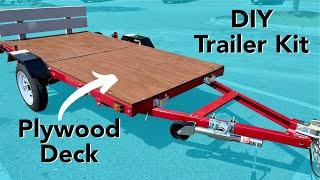 Installing Plywood Deck on Harbor Freight Utility Trailer