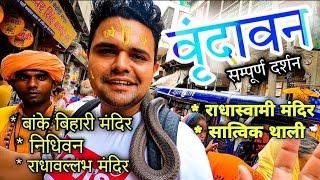 Vrindavan Dham Darshan | Shree Banke Bihari Temple Darshan | Nidhivan | Satvik thali | वृंदावन धाम