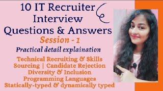 IT Recruiter Interview Questions and Answers #itrecruiter #itrecruitment #hr #readytogetupdate