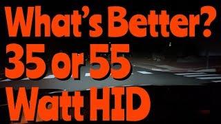 35w vs 55w HID Comparison Morimoto | NIBI