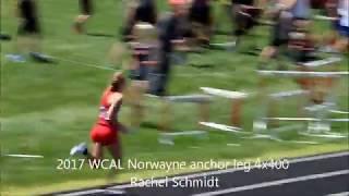 Rachel Schmidt 2017 WCAL Norwayne 4x400 anchor