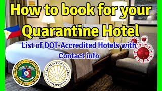 Arriving in the Philippines? Book for your Quarantine: List of Hotels + Contact Info