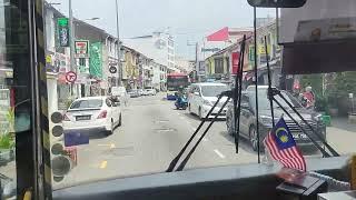 Rapid Penang bus slow 9 minutes ride Thru Chulia Street Penang Road to Jetty MBPP please help