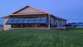 FULL GLASS Hydraulic Door by Architectural Specialties Wyoming Sunset