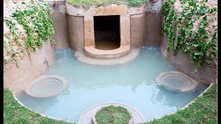 Building the most creative underground secret house & swimming pool