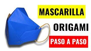 TAPABOCAS de PAPEL muy fácil paso a paso  (face mask  origami )