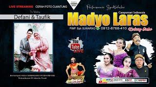 LIVE  CAMPURSARI MADYO LARAS 0812 8768 410  RESEPSI DEFANI & TAUFIK - ONE PRO AUDIO