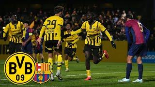 BVB - FC Barcelona 2:3 | All Goals & Highlights | UEFA YOUTH LEAGUE