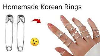 How to make Couple Love ️Rings / Homemade cute Rings making at home/Ghar par rings banaya #diy