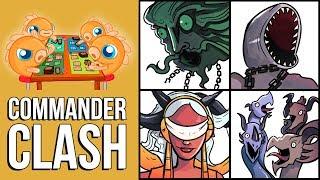 Commander Clash S7 E21: Mythics of Theros Beyond Death | Klothys vs. Kroxa vs. Polukranos vs. Uro