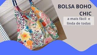 BOLSA BOHO CHIC simples e linda! #costuracriativa #bag