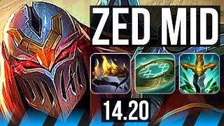 ZED vs VIEGO (MID) | Penta, 7 solo kills | NA Diamond | 14.20