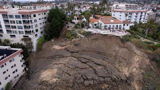 Landslide in Southern California destroys luxury homes