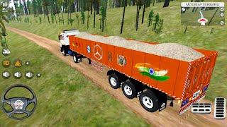 Drive TATA Signa with Heavy Loaded Trailer in game  #tata #truck #gamingvideos