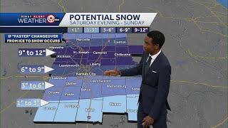 Potential heavy snowfall, ice headed to Kansas City