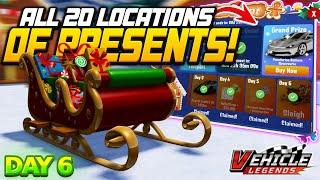 All 20 Presents Location in Vehicle Legends! (Christmas Event Day 6)