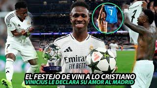 Lo QUE NO SE VIO de la EXHIBICIÓN de VINICIUS, el FESTEJO a lo CR7, su DECLARACIÓN de AMOR al MADRID