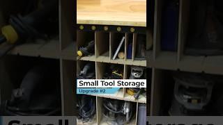 Organize your shop with a small tools storage rack... #shoporganization #shopupgrade #woodshop