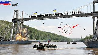 War Today! 750 Russian Soldiers Fall into Ukrainian River Due to NATO Military Attack