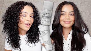 NEW Olaplex Products on Curly & Straight Hair!  Olaplex 5 Leave-In & Olaplex 10 Curl Defining Gel!