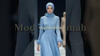 Pastel Blue Baju Kurung | Modern Malaysian Muslimah Office Modest Fashion 2025