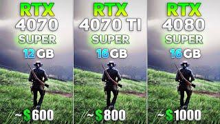 RTX 4070 SUPER vs RTX 4070 Ti SUPER vs RTX 4080 SUPER - Test in 8 Games