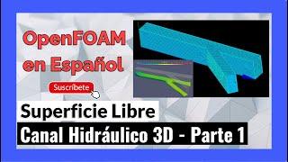  #OpenFOAM en Español (SALOME)  - Tutorial canal hidráulico 3D - Parte 1/2