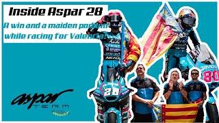 Inside Aspar - A win and a maiden podium while reacing for Valencia