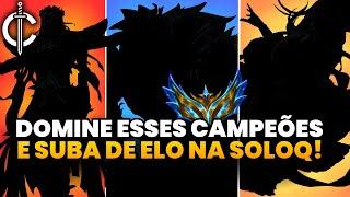 TOP 10 MELHORES CAMPEÕES PARA SUBIR DE ELO NA NOVA SEASON DO LOL!