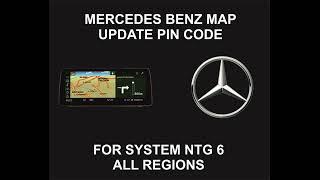 Mercedes Navigation Map Update PIN Code, For System NTG 6, All Regions