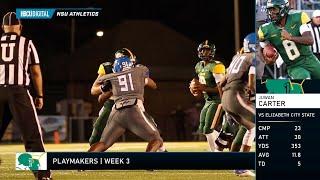 HBCU DIGITAL | PLAYMAKERS Week 3 featuring Norfolk State Quarterback Juwan Carter