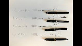 A comparison of 4 pilot flex pens for artists