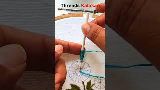  Hand Embroidery Designs  - Cast On Stitch Flower Embroidery for Beginners #shorts #embroidery