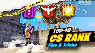 TOP 10  ( CS RANK TIPS & TRICKS ) ||  10X FASTER RANK PUSH TIPS