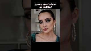 Green eyeshadow for Christmas?  #makeup #eyeshadow #christmas