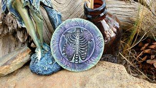 DIY Altar Medallion #samhain #polymerclay #pagan