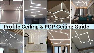 Exploring False Ceilings: Enhancing Spaces with Profile Light Ceilings and POP