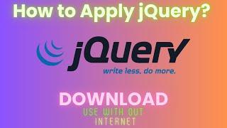 How to download and apply jQuery in 2023