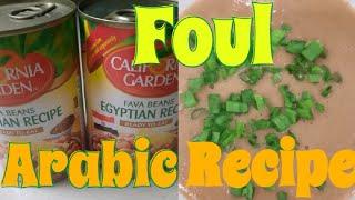 FOUL ARABIC RECIPE||FAVA BEANS EGYPTIAN RECIPE||CALIFORNIA GARDEN BEANS