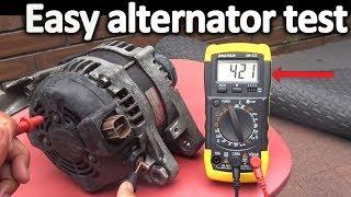 How to Test an Alternator  ( Testing the Voltage Regulator, Diode rectifier and Stator)