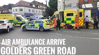 London Golders Green Accident | Air Ambulance Arrived at Golders Green Road | May 20, 2022