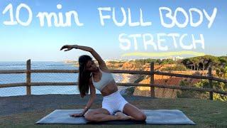 10MIN full body stretching // pre/post-pilates stretch // de-bloating & flexibility