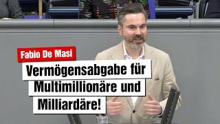 Fabio De Masi, DIE LINKE: Vermögensabgabe für Multimillionäre und Milliardäre!