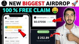 Socrates Airdrop complete guide | biggest new Airdrop | how to Earn from Socrates app