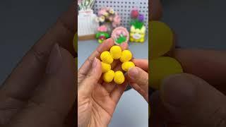 Make a pot of smiling flowers with clay in 30 seconds  #diy #craft #artandcraft #claycraftforkids