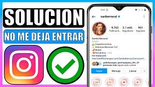 Instagram no me deja entrar en mi cuenta 2023 (Solucion)