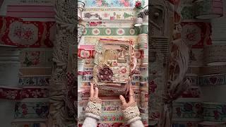 A Flip Of My December Junk Journal Made From Scraps #junkjournal #journal #handmade #journaling