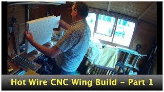 Flying Wing Crash, Rebuild with HotWire CNC foam cutter - Pt 1