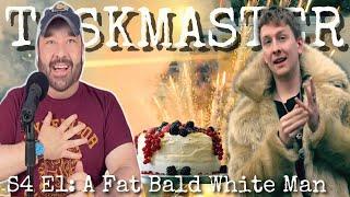 American Reacts to TASKMASTER: Series 4 Ep. 1: A Fat Bald White Man | First Time Watching!